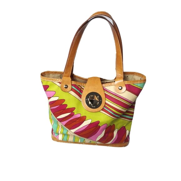 Kate Spade Cabana Palma Multi Tote Multicolor Canvas Tote Retail $225 - Picture 3 of 9